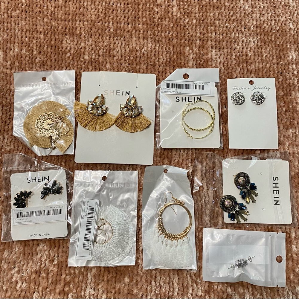 SHEIN Earring Bundle Set of 9 Pairs